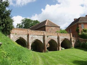 Photograph of the Tudor Bridge, Hedingham Castle, Essex