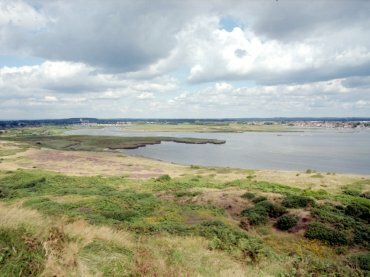 Photograph of Christchurch and Christchurch Harbour in the New Forest, Hampshire (Hants), England