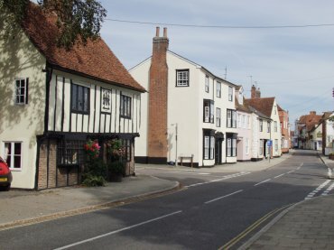 View of West Street, Coggeshall, Essex, England