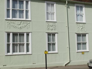 Pargetting, Coggeshall, Essex, England