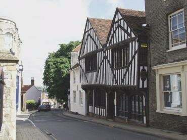 Photograph of a 17th Century house in the Dutch Quarter, Colchester, Essex, England