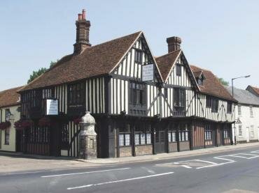 View of the 15th Century Old Seige House, Colchester, Essex, England