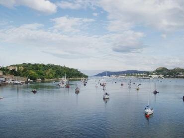 Picture of the River Conway, Conway, Caernarfonshire (Gwynedd), Snowdonia, North Wales