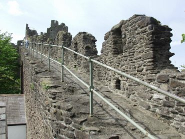 Photo on the Medieval town walls, Conway, Snowdonia, Caernarvonshire (Gwynedd), North Wales