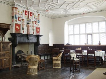 View of Plas Mawr, a Tudor town house, Conwy, Caernarvonshire (Gwynedd), North Wales