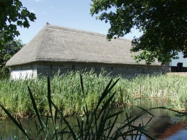 View of the Cart Lodge, Cressing Temple Barns near Braintree, Essex, England