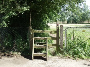 A style on the John Ray path, White Notley, Braintree, Essex, England