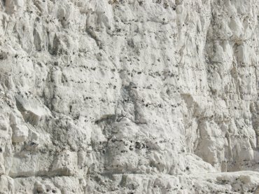 Close up of the Seven Sisters chalk cliffs, Sussex, England