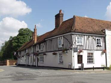 View of the Marlborough Head Inn, Dedham, Essex, England