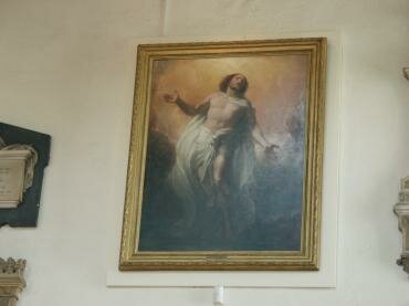 Photo of a Constable painting in St. Mary's Church, Dedham, Essex, England