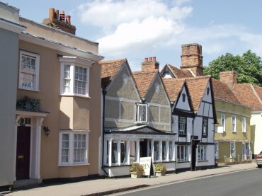 View of High Street, Dedham, Essex, England
