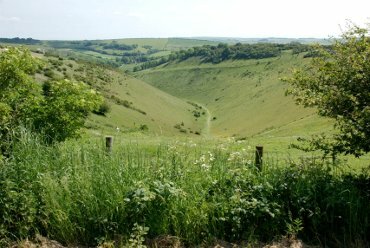 View into Devils Dyke, Sussex, England