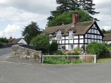 Half-timbered cottage, Eardisland, Herefordshire, England
