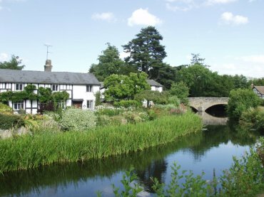The River Arrow, Eardisland, Herefordshire, England