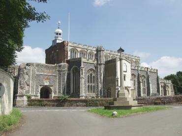 Photograph of the church of St. Mary the Virgin, East Bergholt, Suffolk, England