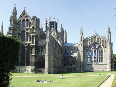 View of the East end of Ely Cathedral and the Lady Chapel, Ely, Cambridgeshire, England