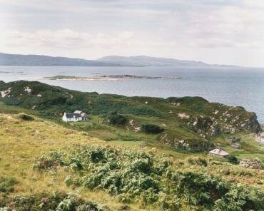 Picture showing the village of Smirisary by the Sound of Arisaig