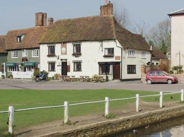 View of the Fox Inn, Finchingfield, Essex, England