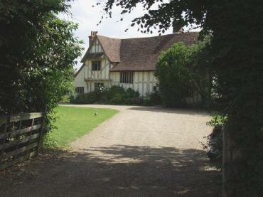 Photograph of the medieval Valley Farm, Flatford, Suffolk, England