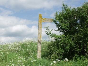 Photograph of a public footpath sign