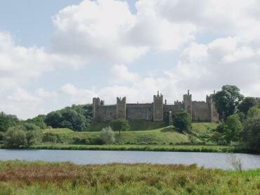 Photograph of Framlingham Castle from across Framlingham Mere, Framlingham, Suffolk, England