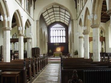 Photograph of the Nave of St. Michael's Church, Framlingham, Suffolk, England
