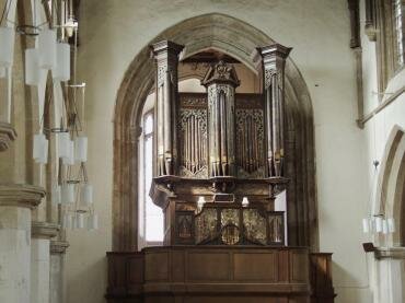 Photograph of the Thamar Organ in St. Michael's Church, Framlingham, Suffolk, England