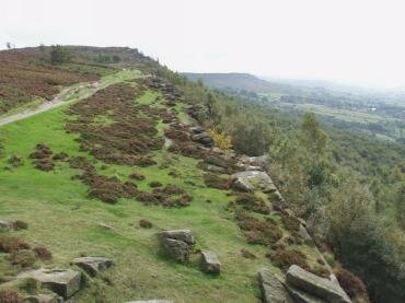 Photograph of Froggatt Edge looking South, Derbyshire Peak District, England