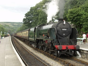 Photograph of SR Schools Class 4-4-0 No 30926 ‘Repton’ at Grosmont, North Yorkshire, Great Britain