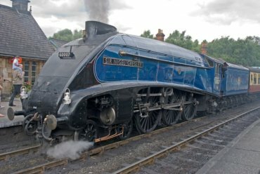 Photograph of the locomotive Sir Nigel Gresley, North York Moors Railway, Yorkshire, Great Britain