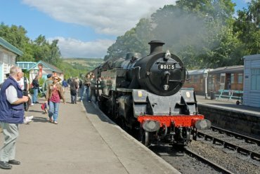 View of the North York Moors Railway, Yorkshire, England