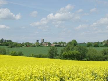View between Hadleigh and Kersey, Suffolk, England