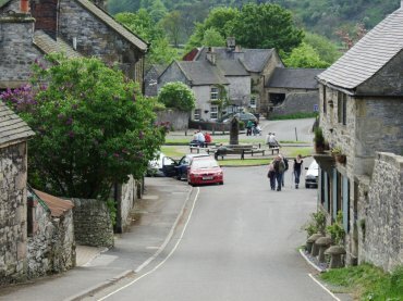 View of the village of Hartington, Derbyshire Peak District