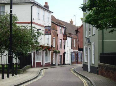 View of Church Street, Harwich, Essex, England