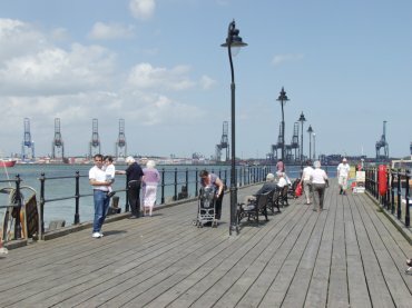 Photo on the Ha'penny Pier, Harwich, Essex, England