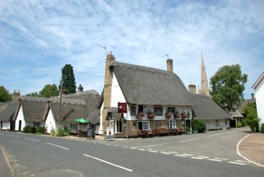 Scene showing the village of Hemmingford Abbots, Huntingdonshire (Cambridgeshire), England
