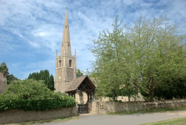 View of the church, Hemingford Abbots, Huntingdonshire (Cambridgeshire), England
