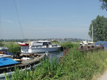 Photograph of the canal at Heybridge Basin, Maldon, Essex, England