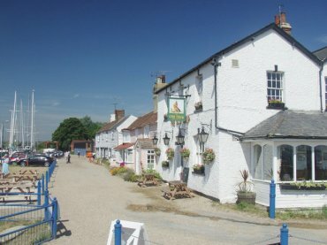 Photograph of the canalside buildings, Heybridge Basin, Maldon, Essex, England