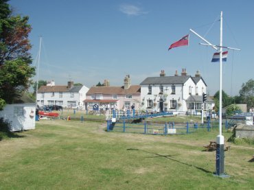 Photograph of the canal entrance lock, Heybridge Basin, Maldon, Essex, England