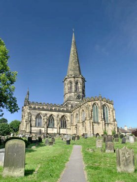 Photograph of the church, Bakewell, Derbyshire Peak District, England