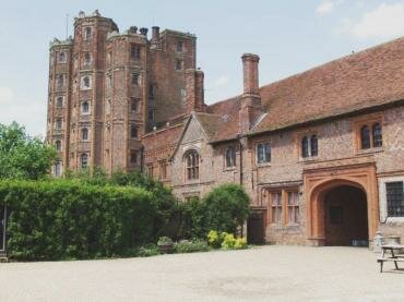 Photos of Layer Marney Tower showing a Tudor archway, Layer Marney, Essex, England