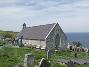 St. Tudno's Church on the Great Orme's Head, Llandudno, Gwynedd, North Wales