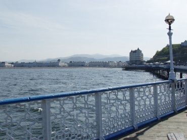 Looking back at Llandudno from the end of the Pier, Llandudno, Gwynedd, North Wales