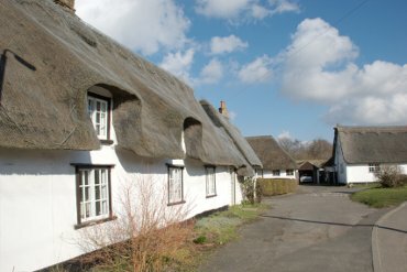 Scene showing Lode Village, Cambridgeshire, England