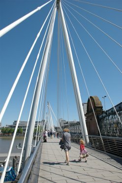 Photograph of the Golden Jubilee Bridge, London, England