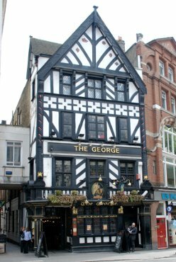 Photograph of  the George Tavern, Strand, London, England