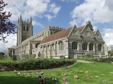 Photograph of the church of the Holy Trinity, Long Melford, Suffolk, England