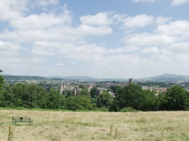 Ludlow from Whitcliffe Common, Shropshire, England