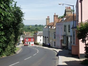 View of Market Hill, Maldon, Essex, England